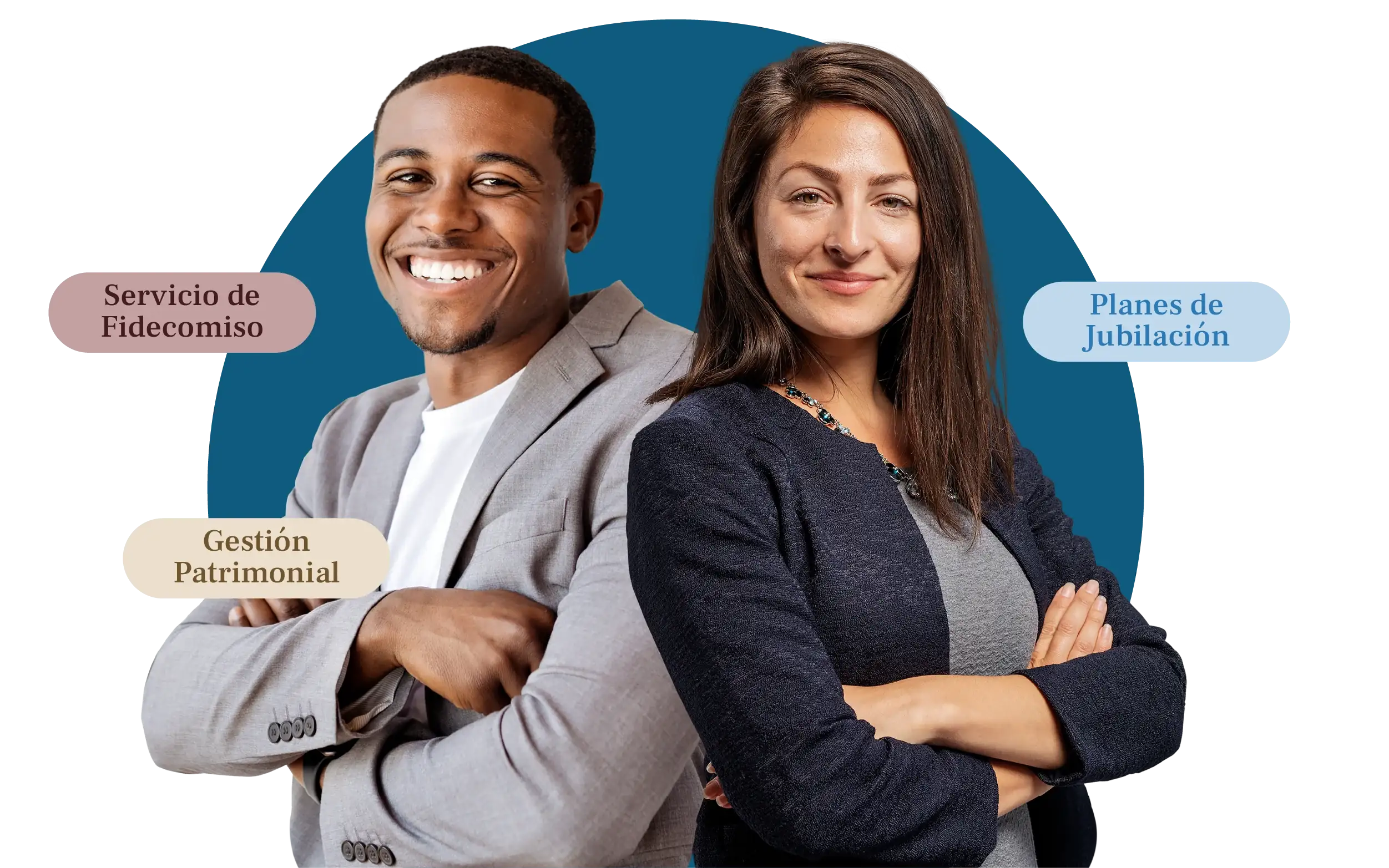 Two experienced financial advisors providing expert wealth management solutions